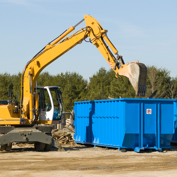 what happens if the residential dumpster is damaged or stolen during rental in Cardin OK